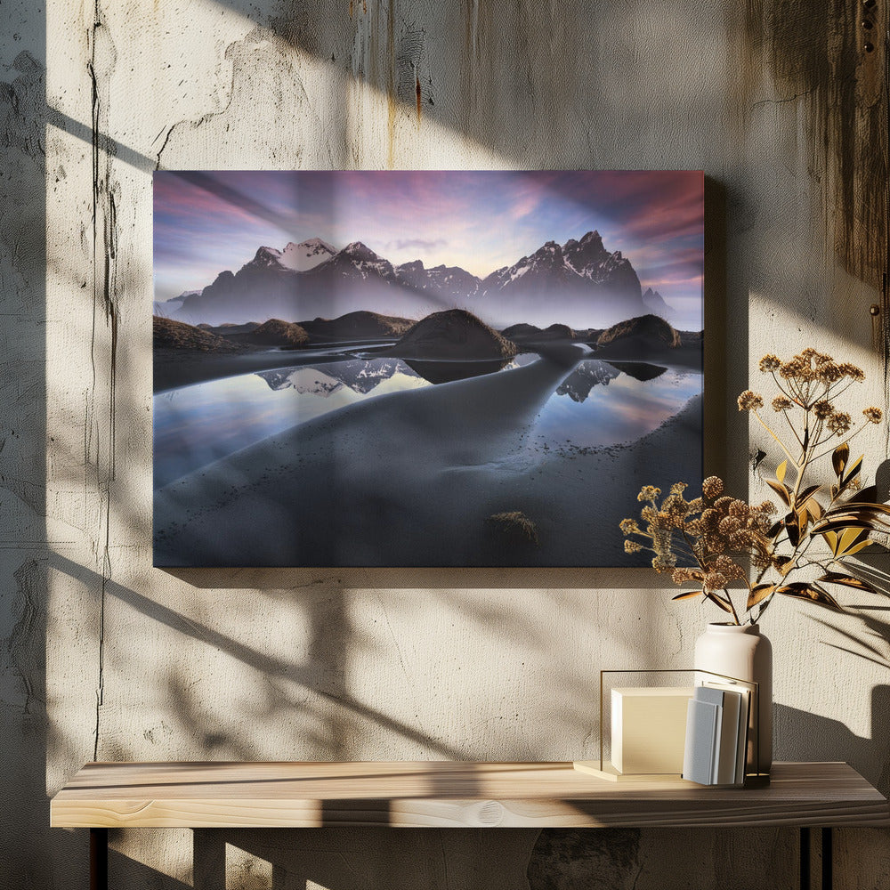 Glowing Vestrahorn | Canvas
