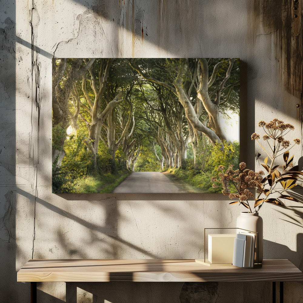 Golden Alley | Canvas