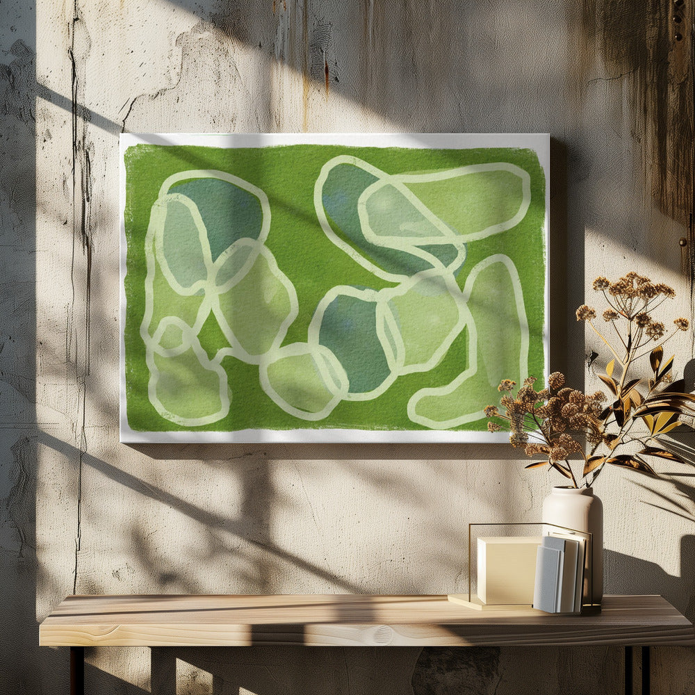 GREEN Circles | Canvas