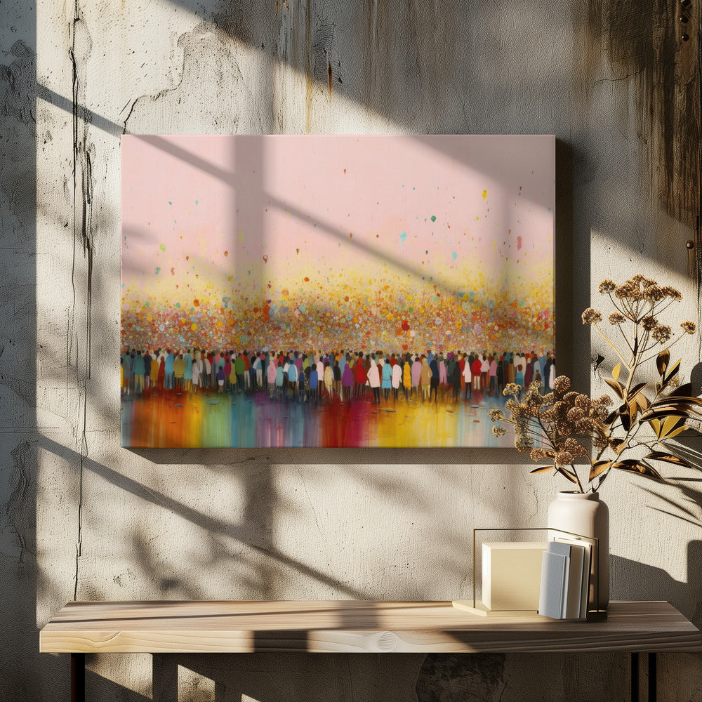Vibrant Gathering | Canvas