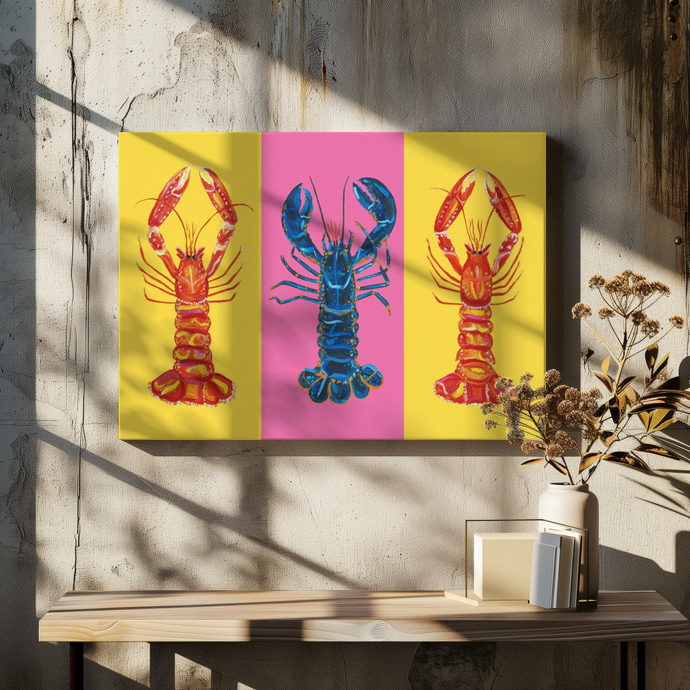 Lobster Langoustines Pop Art 2 | Canvas