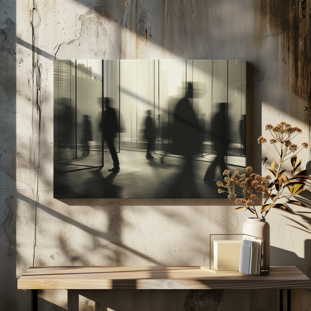 Ghostly City Stroll | Canvas