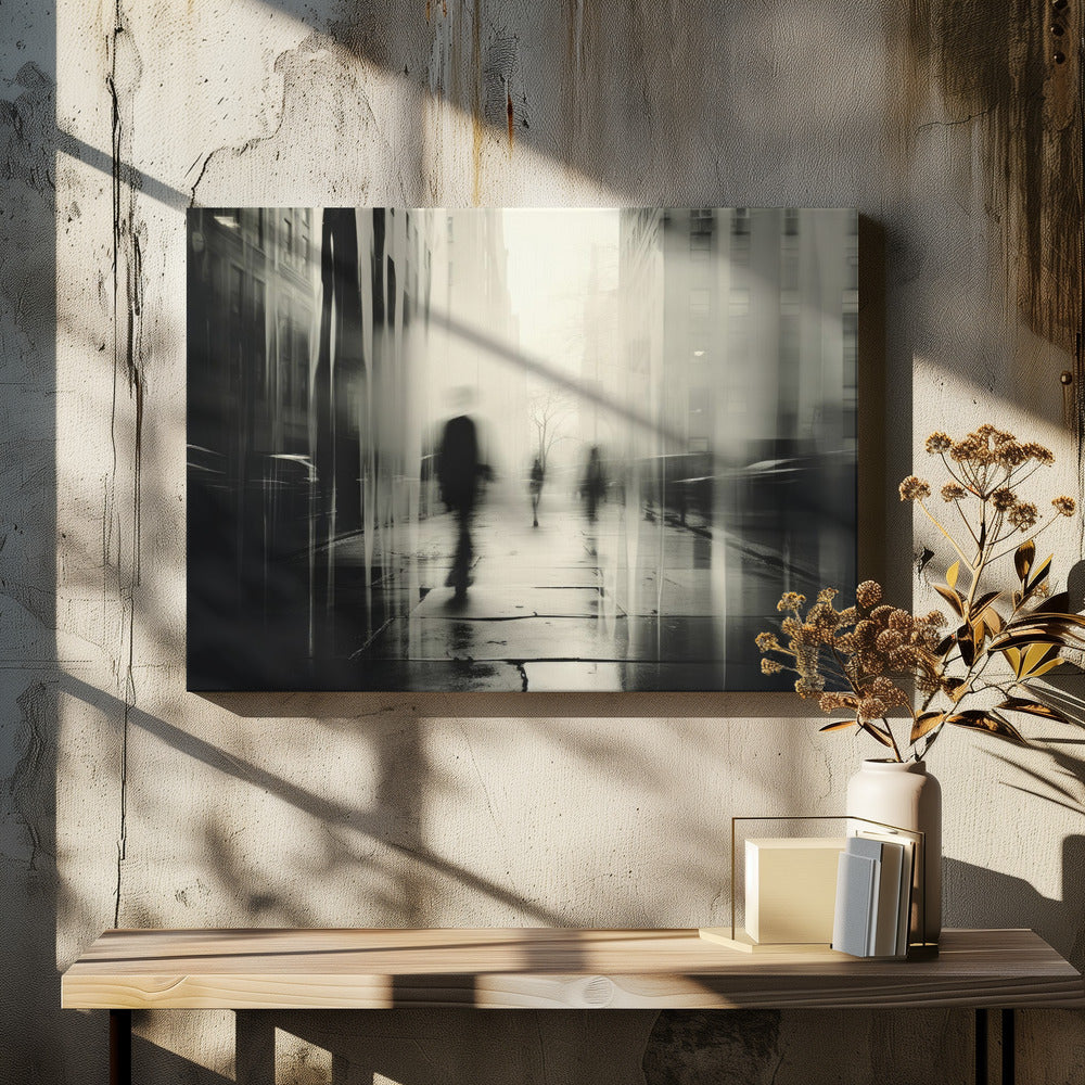 Ghostly City Stroll | Canvas