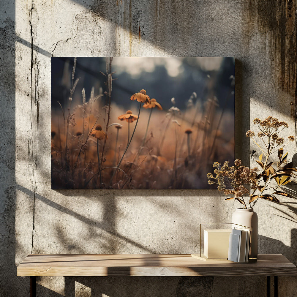 Golden Blossom Field | Canvas