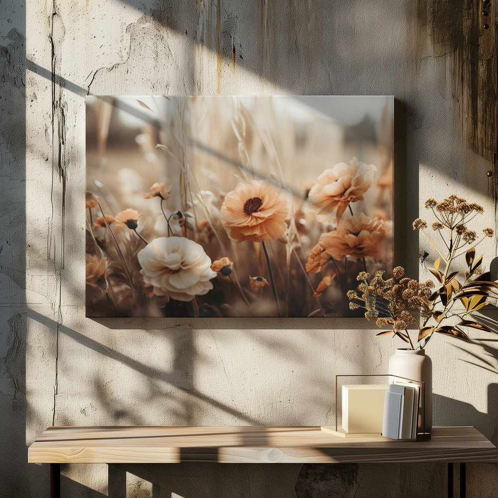 Sepia Blooms | Canvas