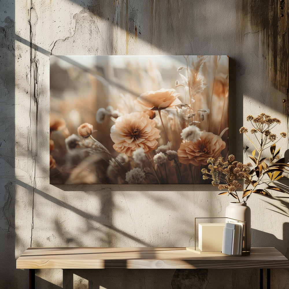 Golden Blossom Glow | Canvas
