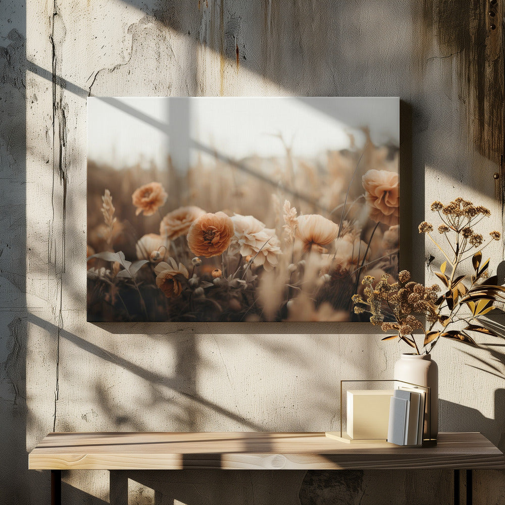 Petals in Sepia | Canvas