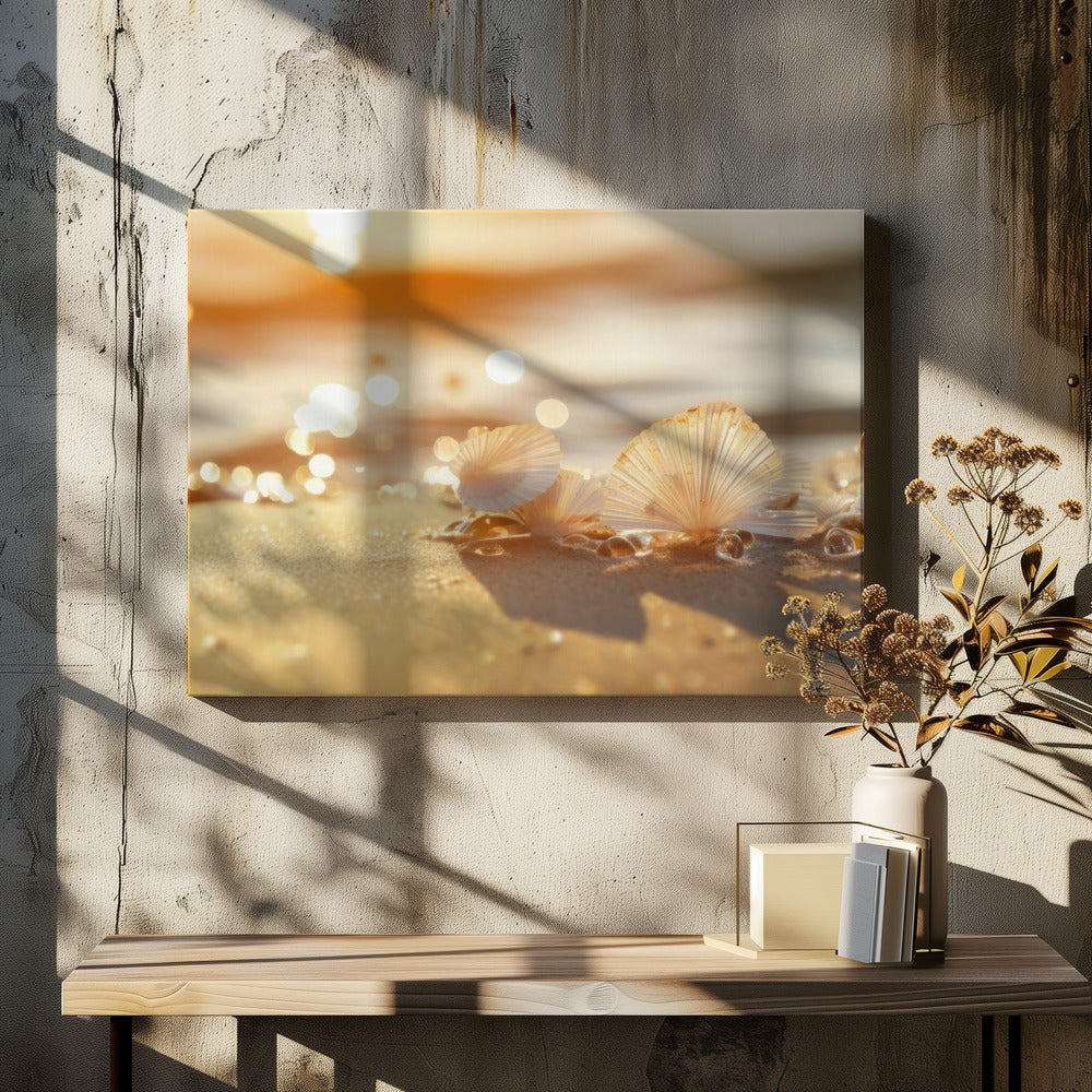 Sunlit Seashells | Canvas