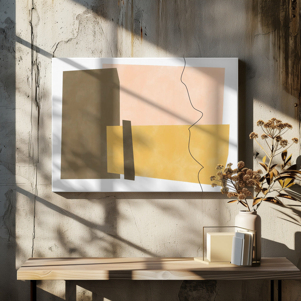 Geometric Shapes In Earthy Tones | Canvas