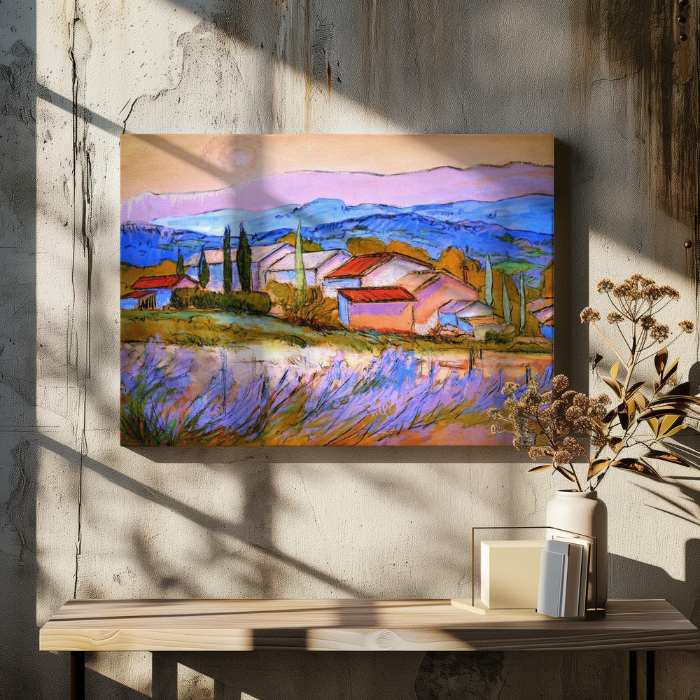 Lavender Hillside | Canvas