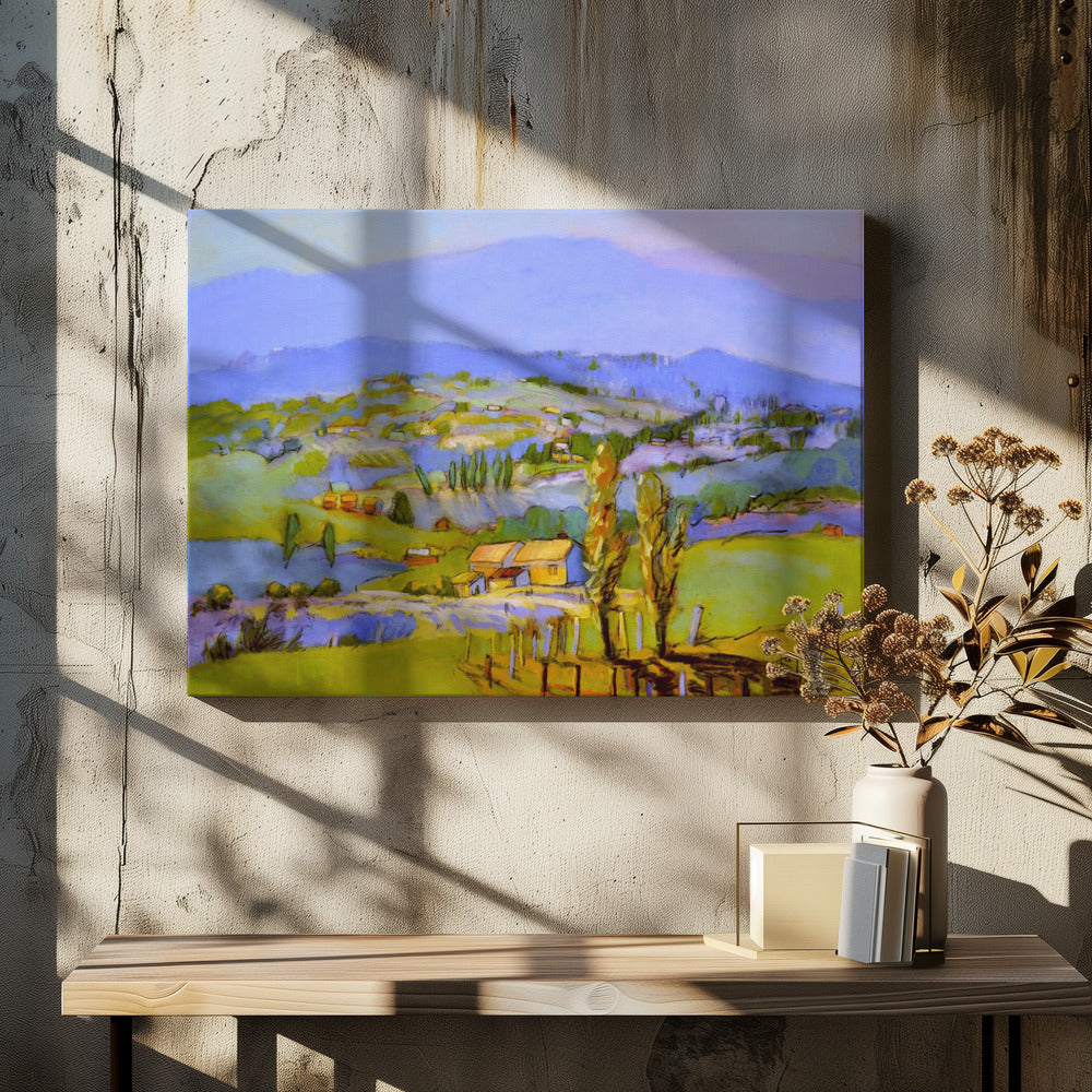 Golden Valleyscape | Canvas