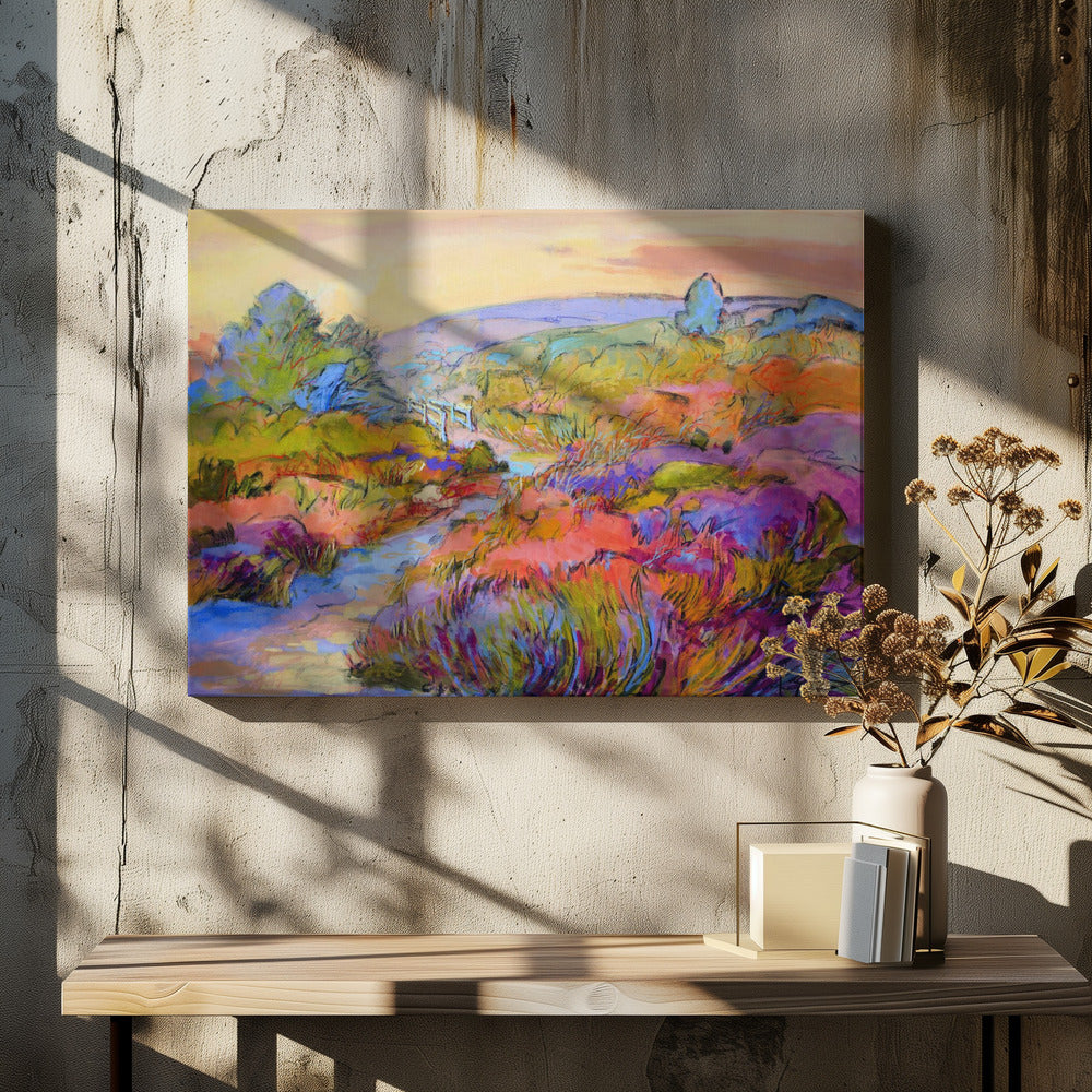 Vibrant Meadow Path | Canvas