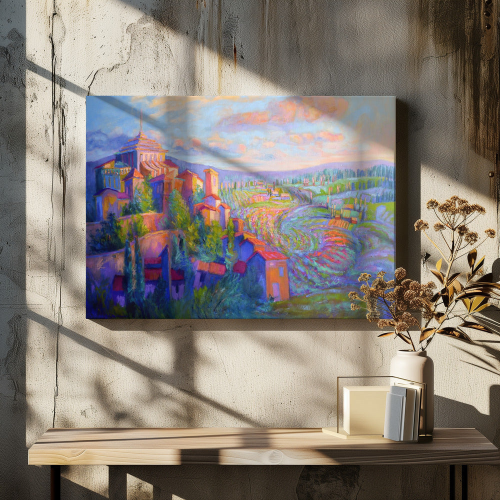 Vibrant Hillside Dawn | Canvas