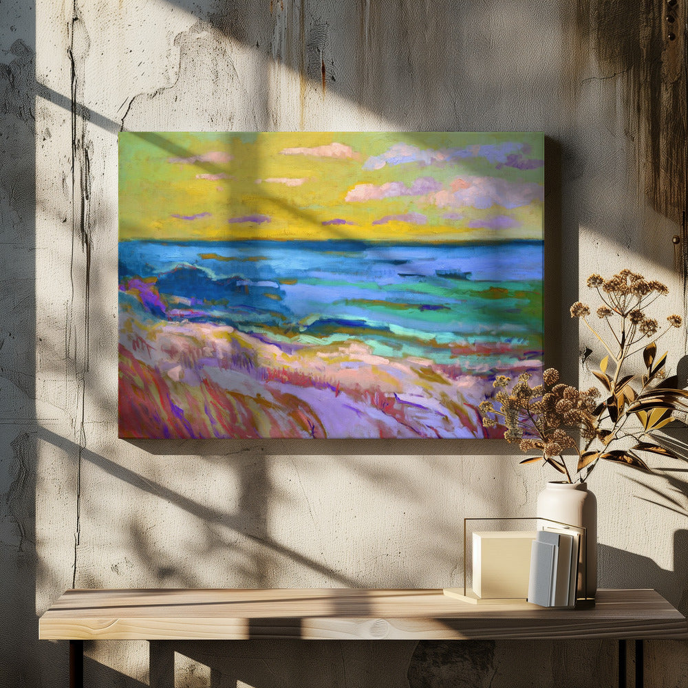 Coastal Landscape at Sunset | Canvas