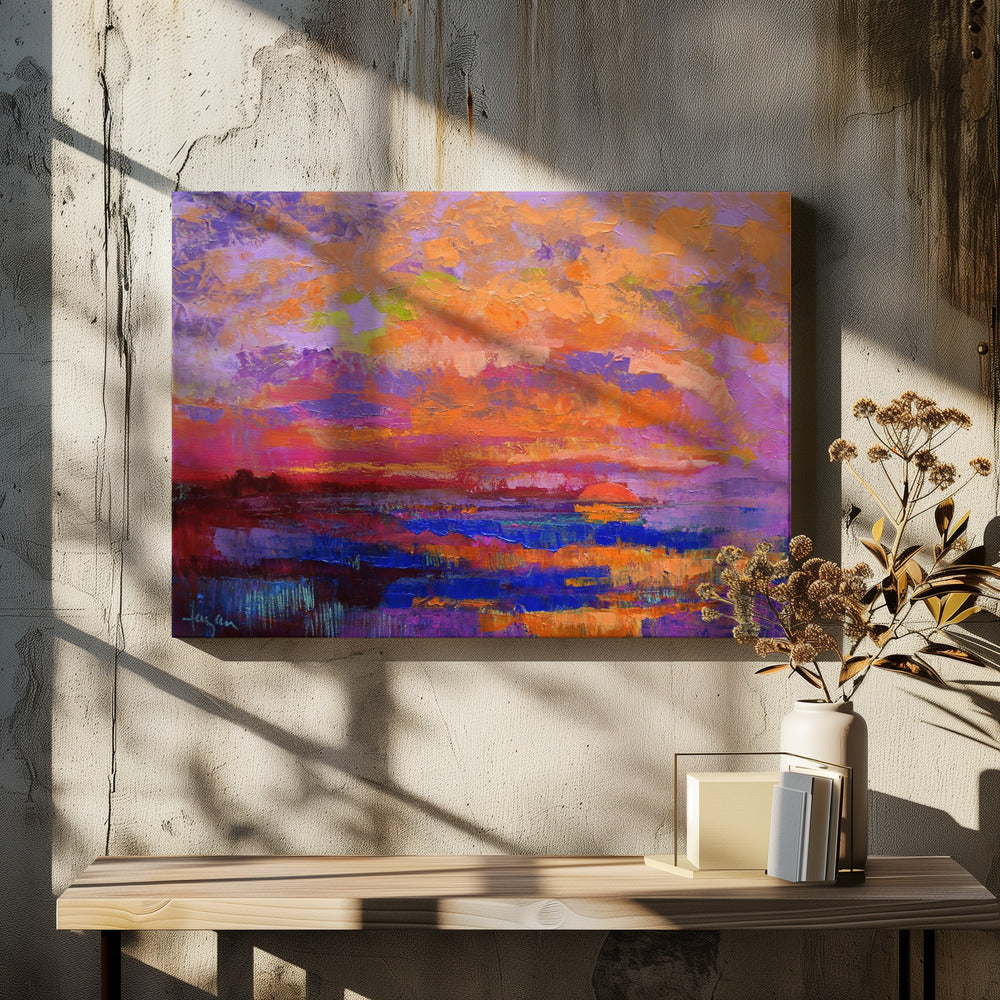Vivid Sunset Hues | Canvas
