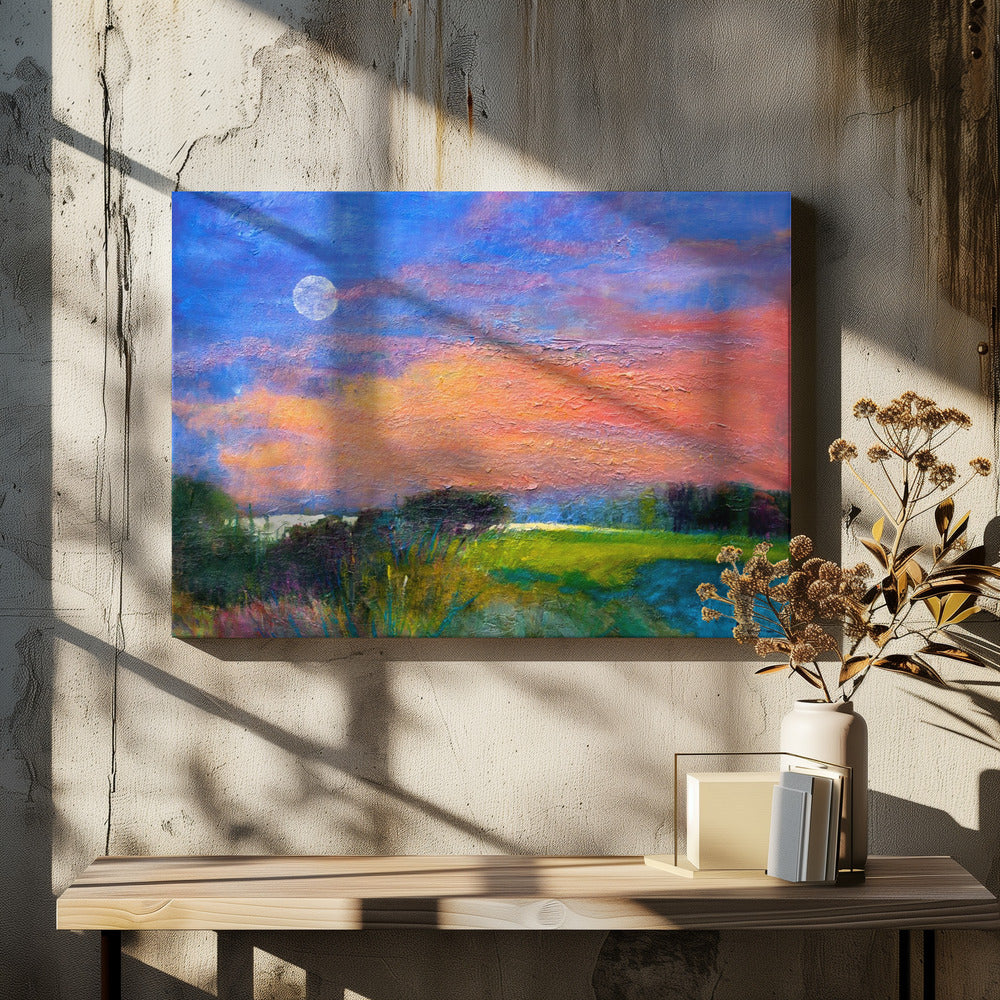 Moonlit Horizon | Canvas