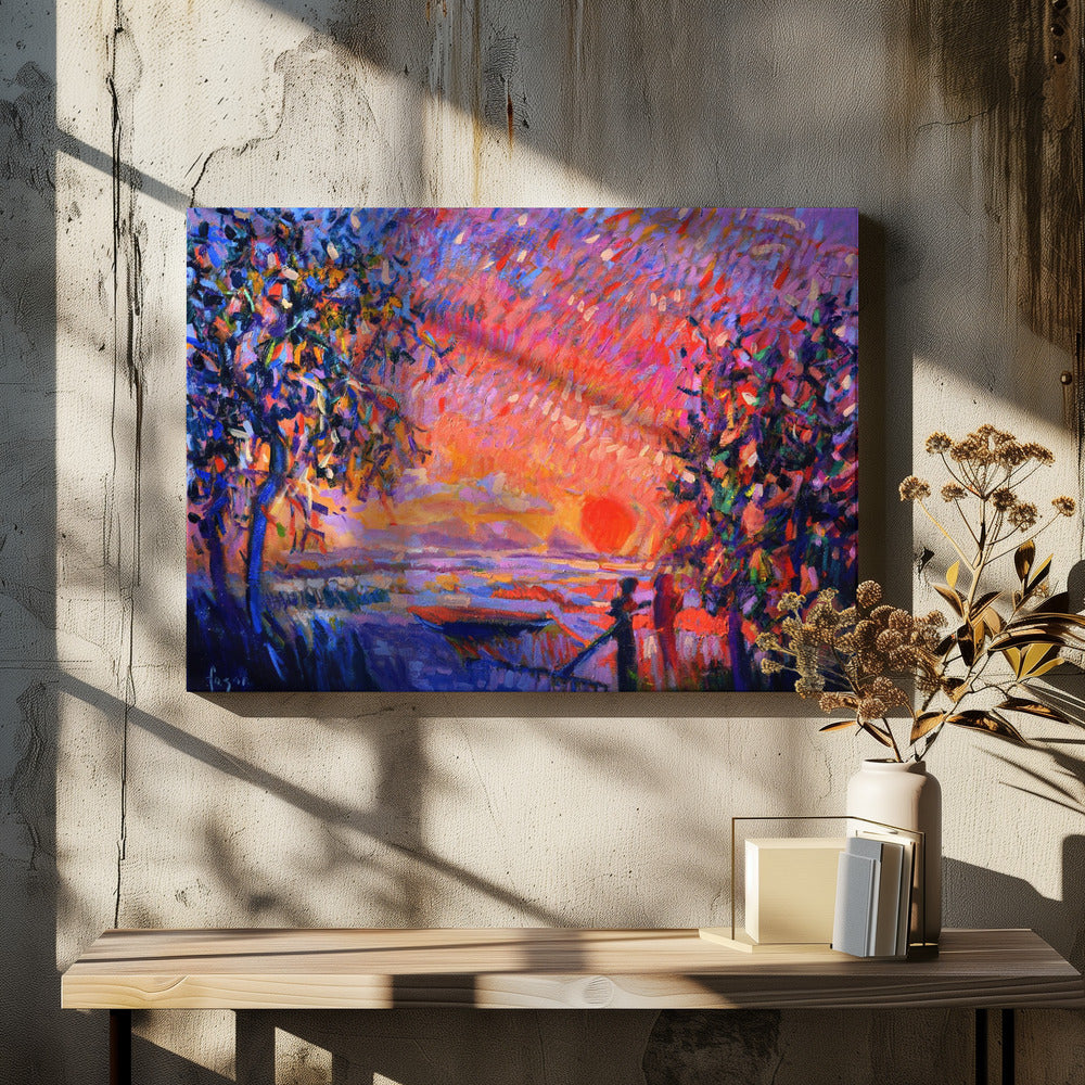 Vibrant Evening Glow | Canvas