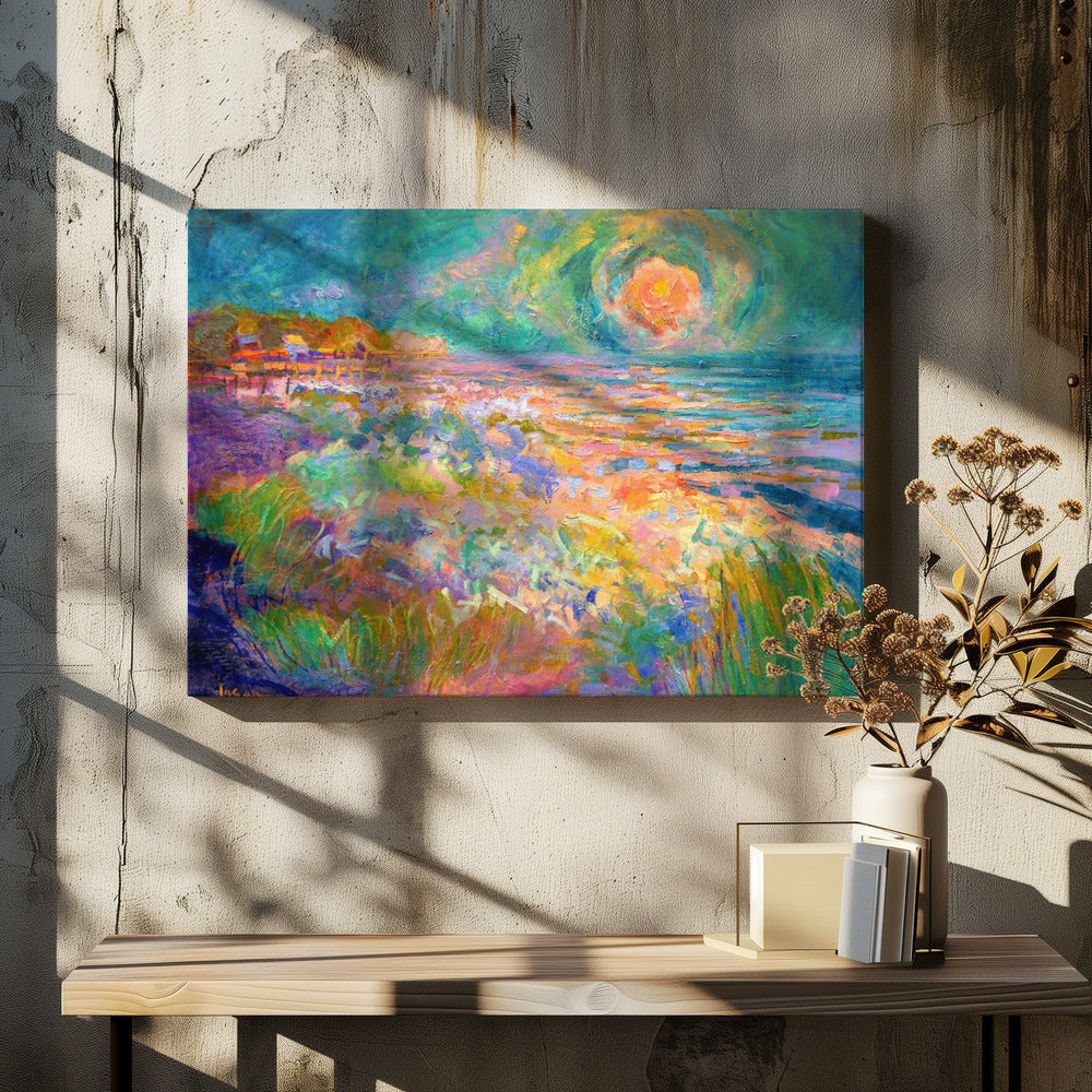 Vibrant Shoreline | Canvas