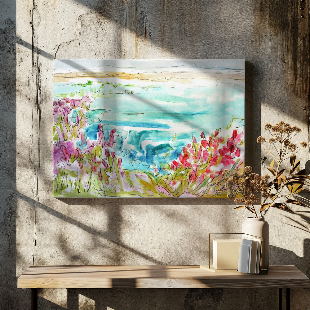 Vibrant Lakeside | Canvas