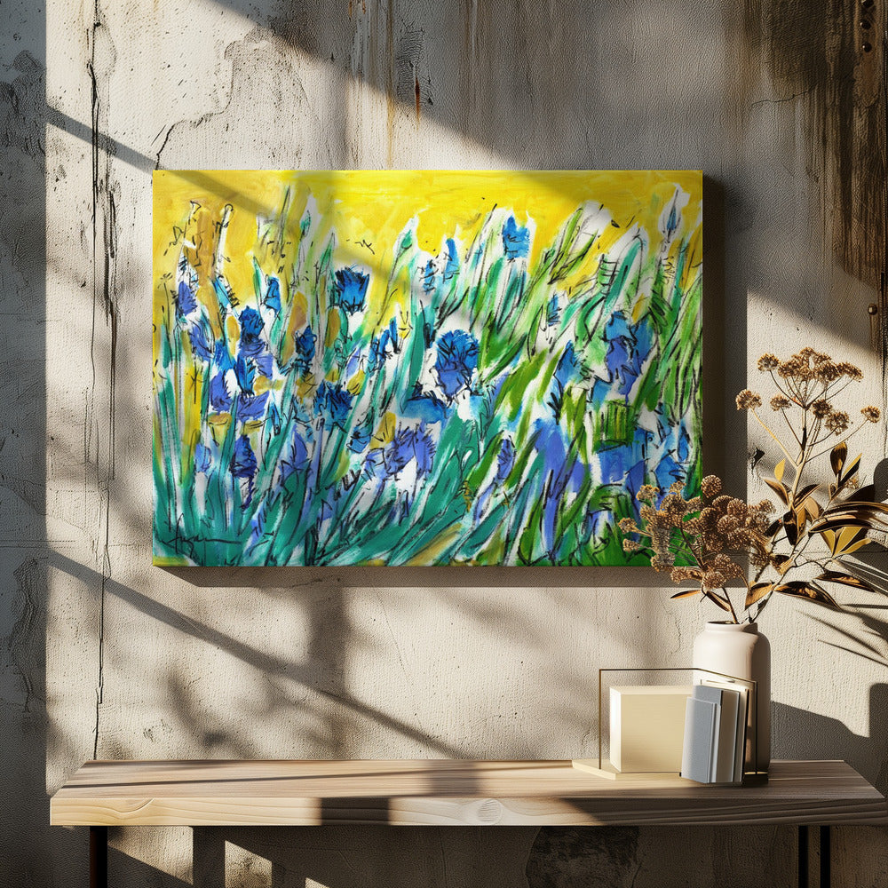 Burst of Blue Blooms | Canvas