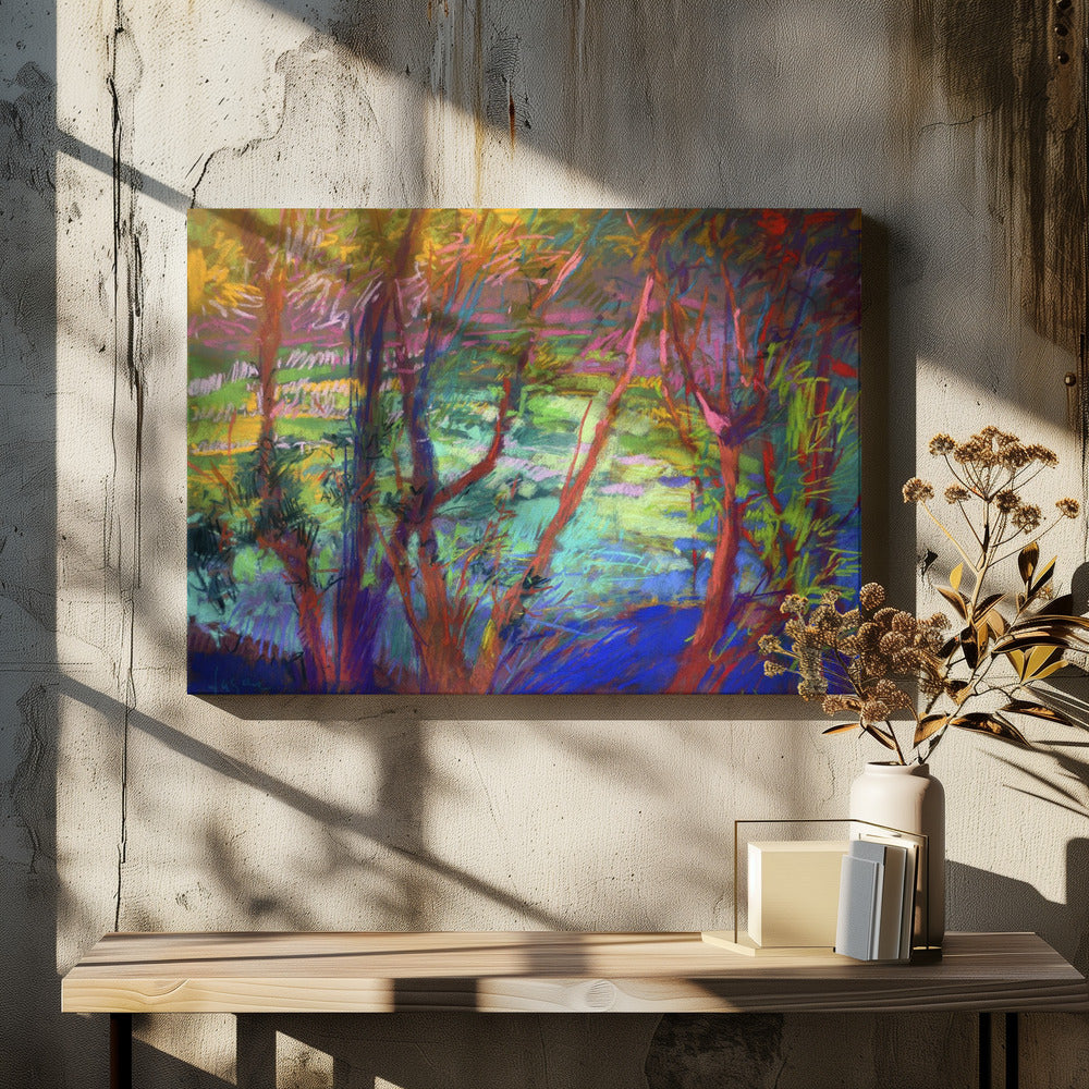 Vibrant Forest Flow | Canvas