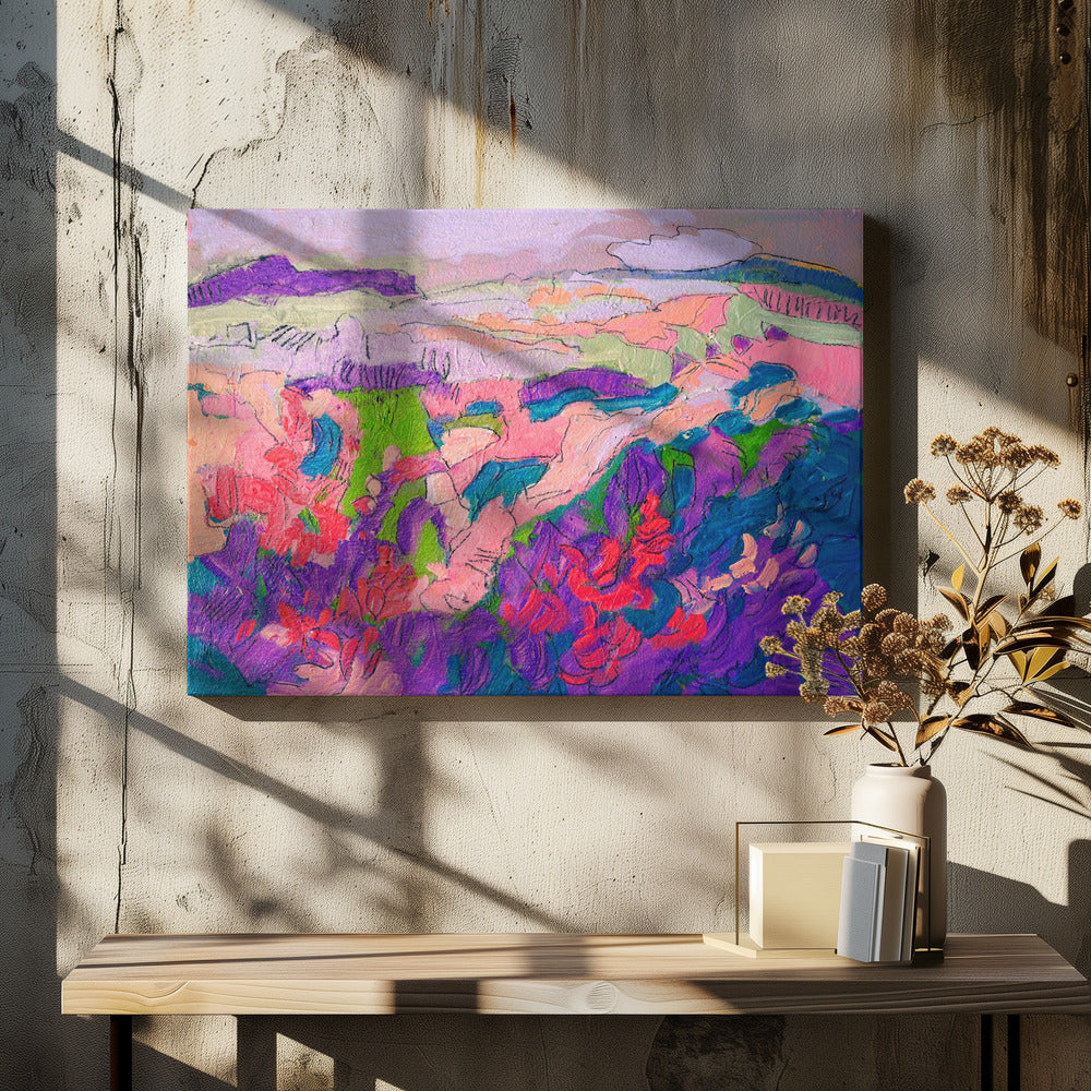 Colorful Petal Dance | Canvas