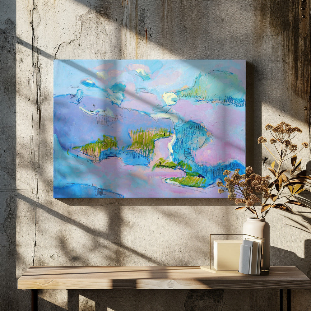 Abstract Pink Landscape | Canvas