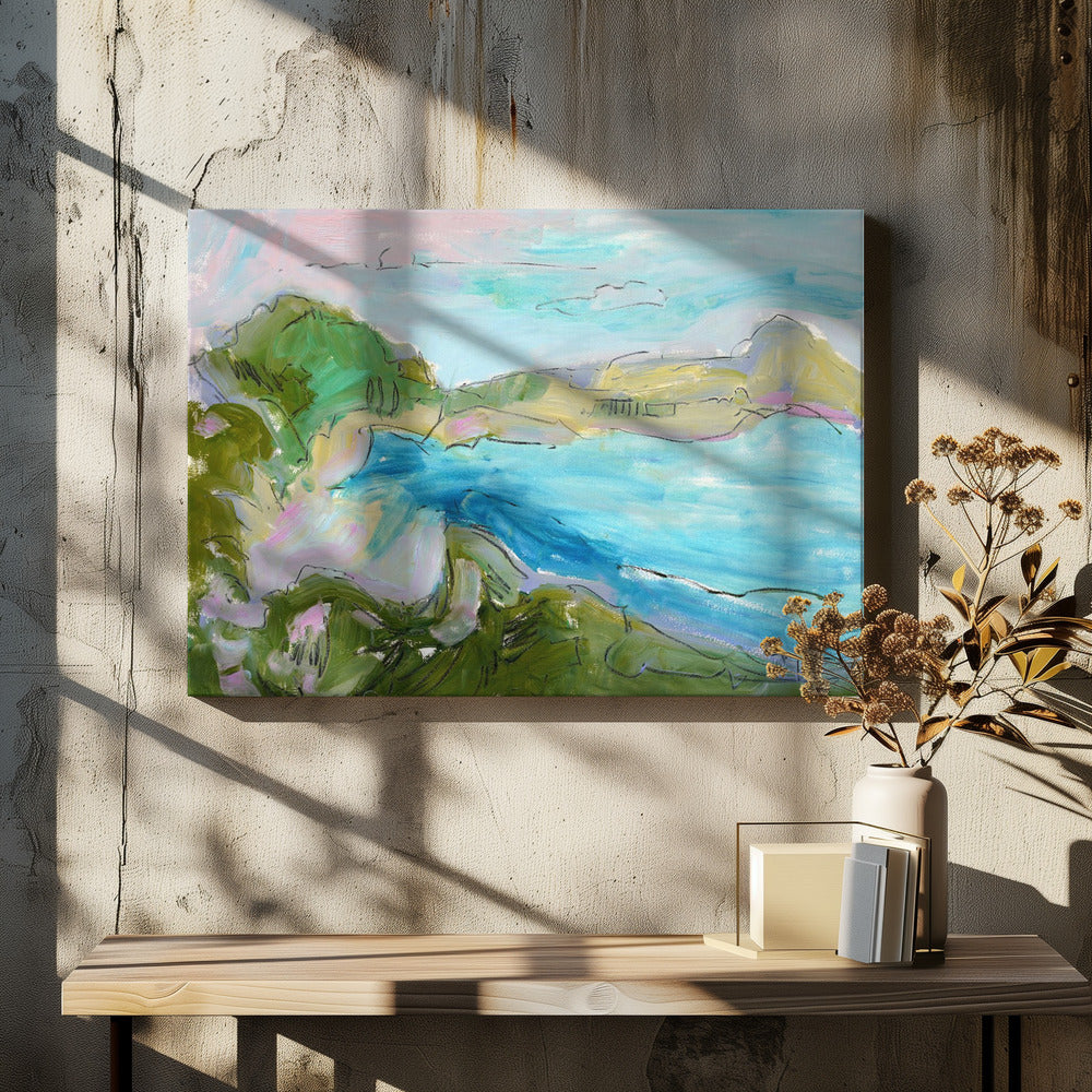 Serene Coastal Waves | Canvas