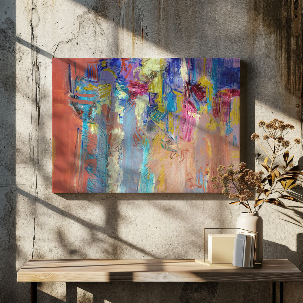 Expressionist Colorful Abstract | Canvas