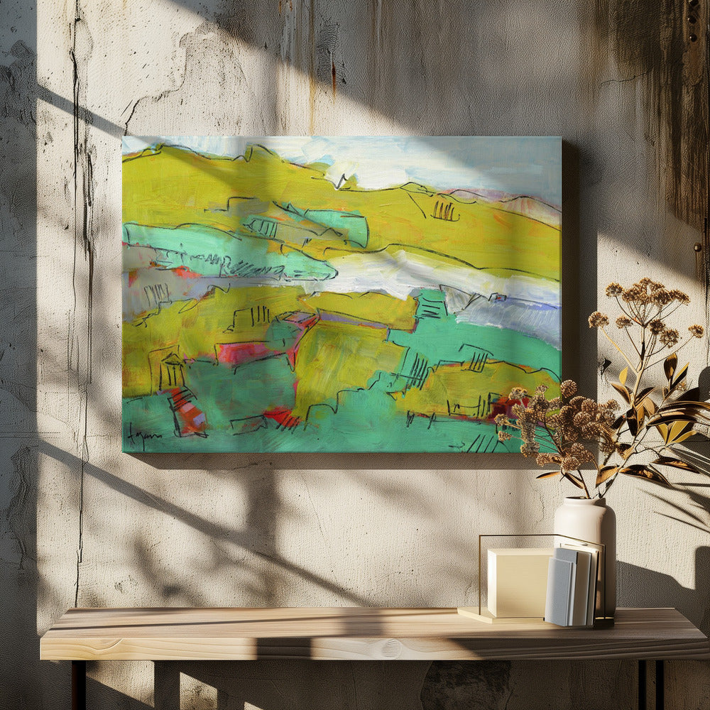 Vibrant Hillside | Canvas