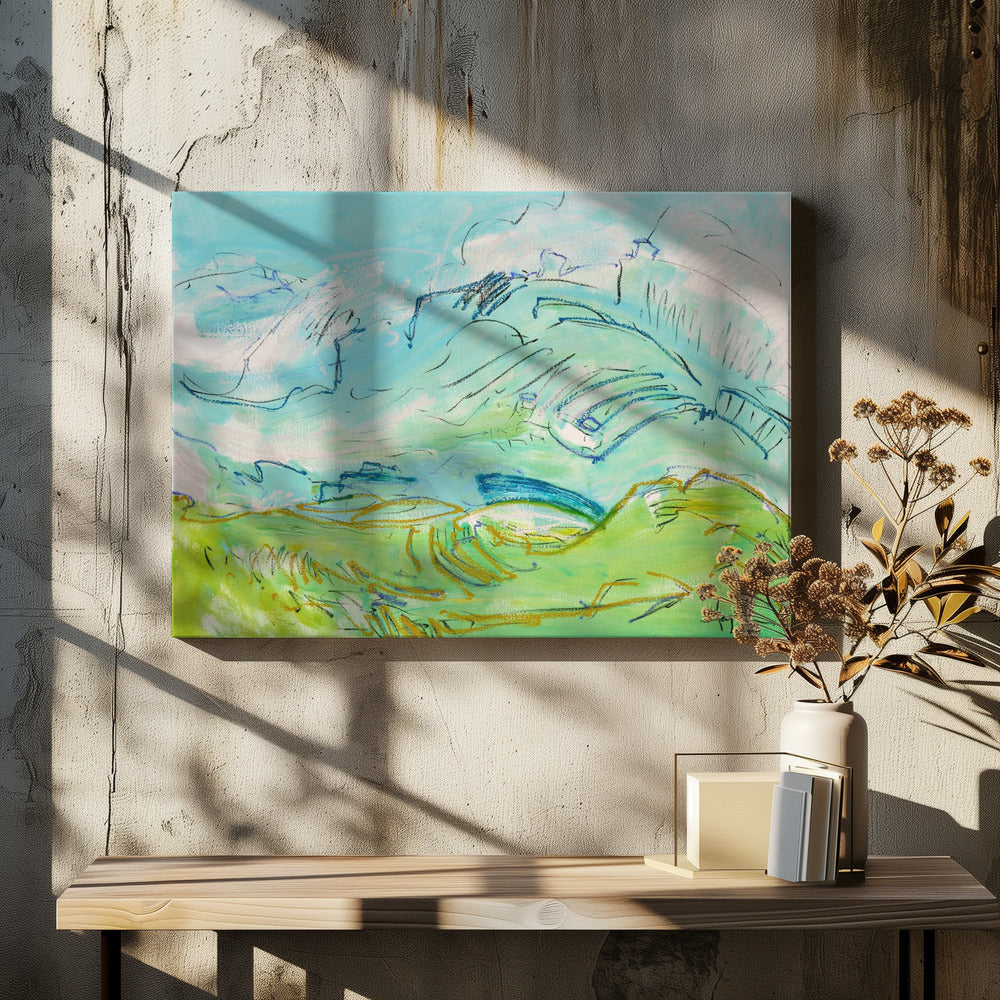 Whimsical Hillscape | Canvas