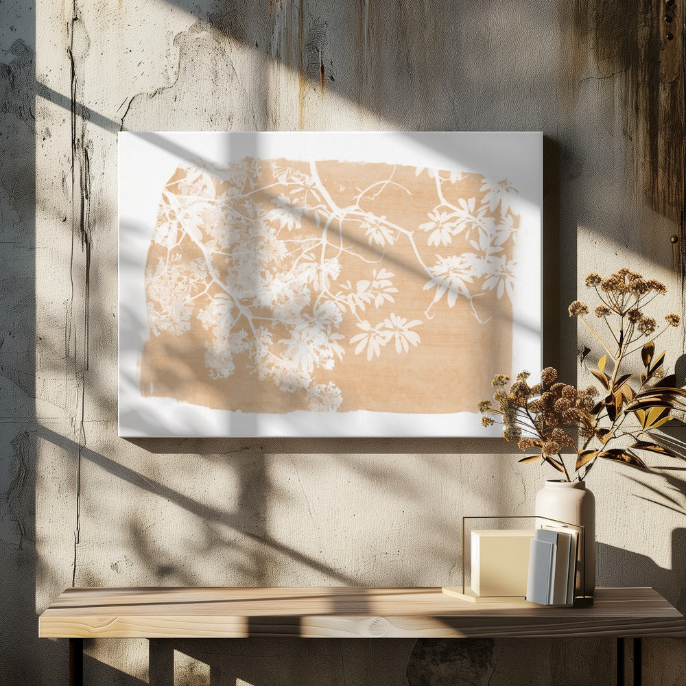 Orange Tree Foliage Silhouette | Canvas