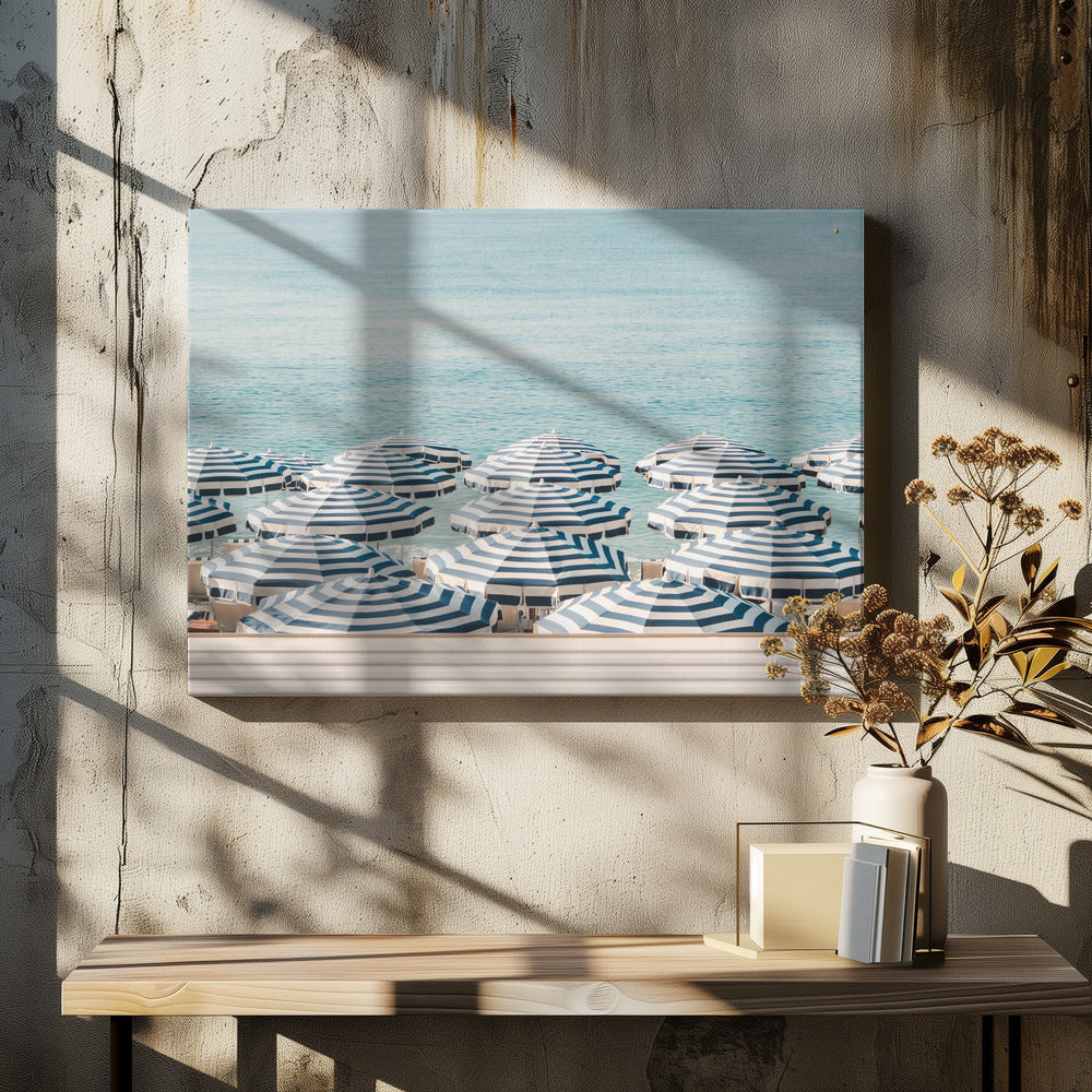 Striped Beach Umbrellas | Canvas