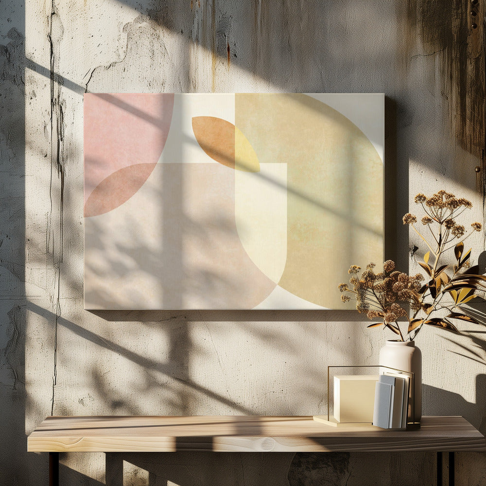 Aqua Shapes1 Kopie | Canvas