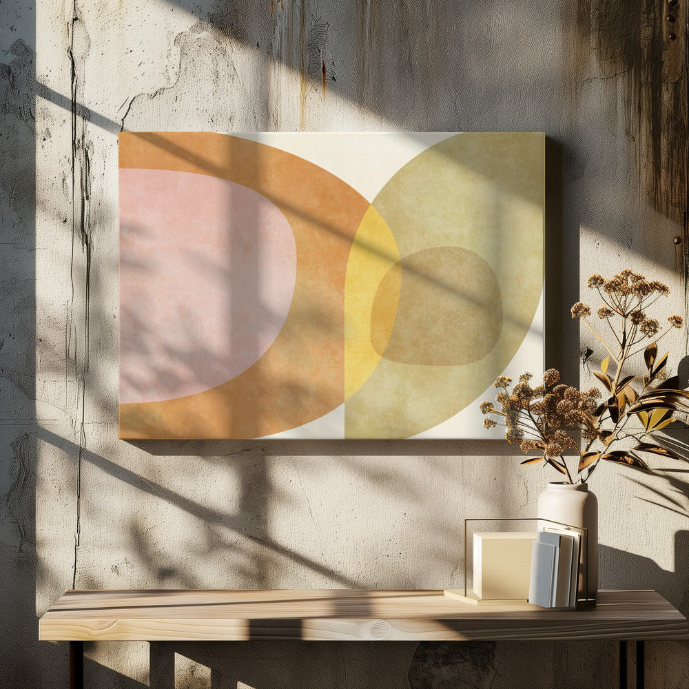 Aqua Shapes3 Kopie | Canvas