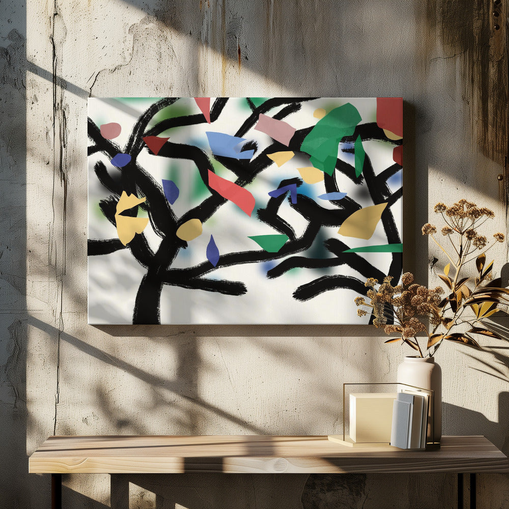 Colorful Branch Dance | Canvas