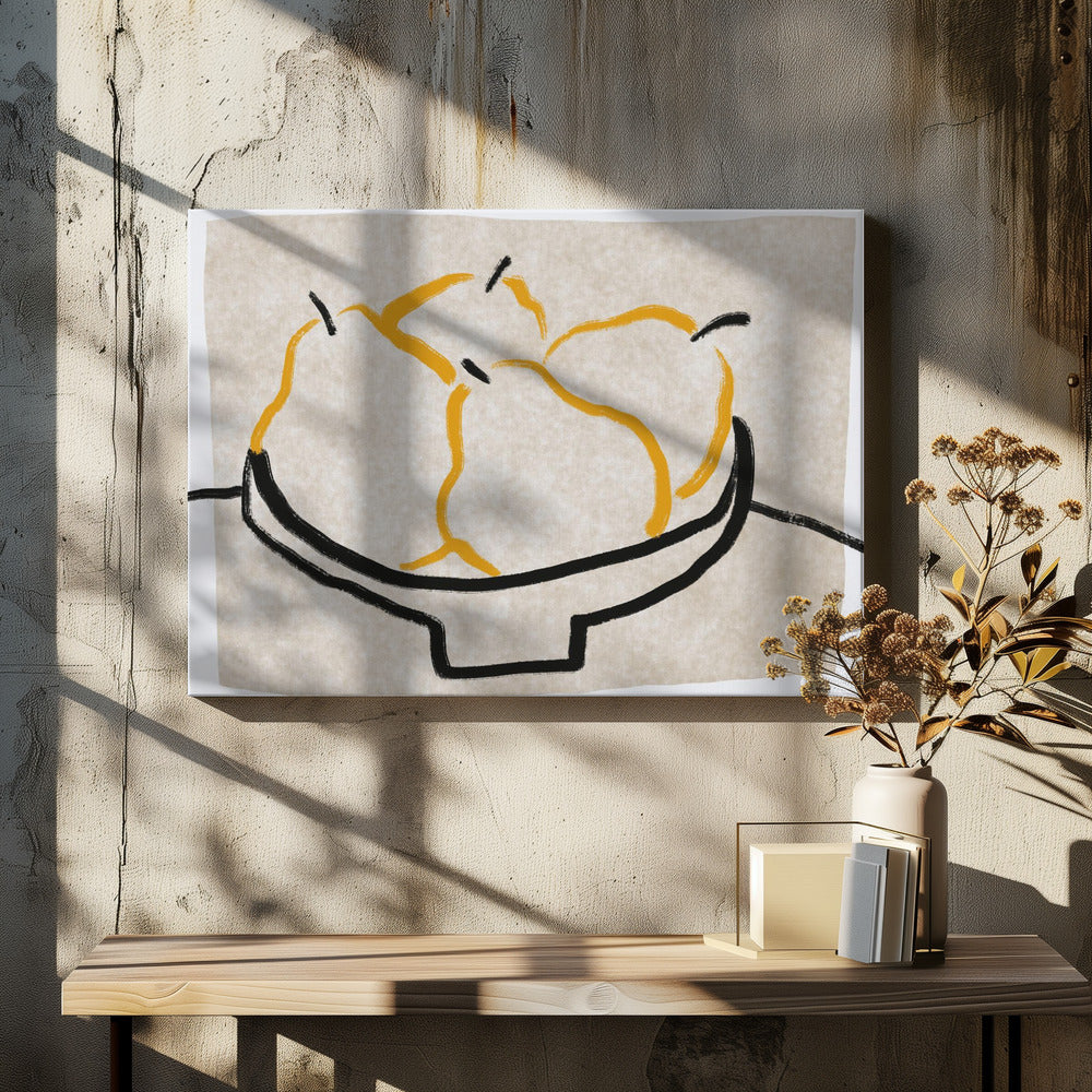 Line art pear | Canvas