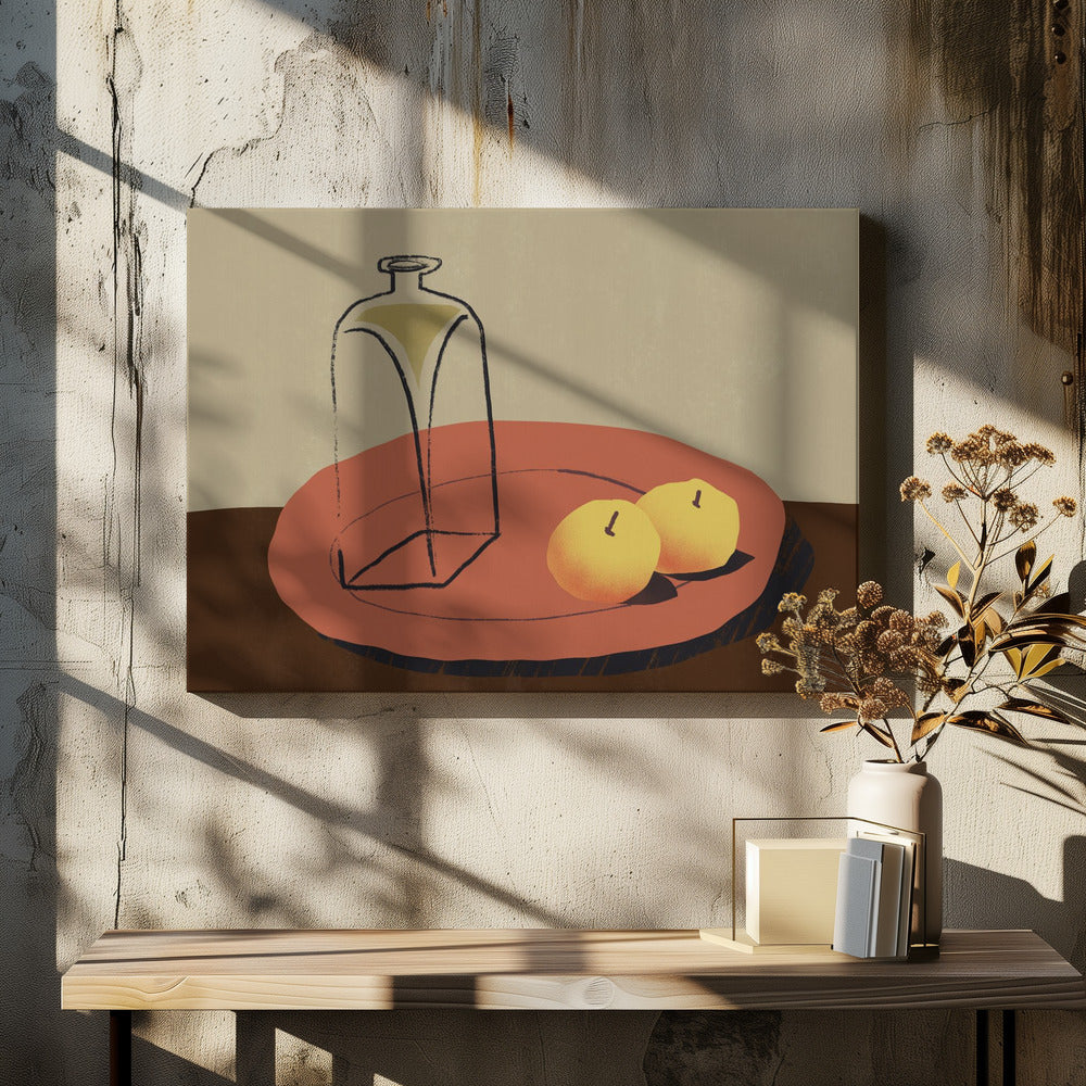 Jar and apple | Canvas