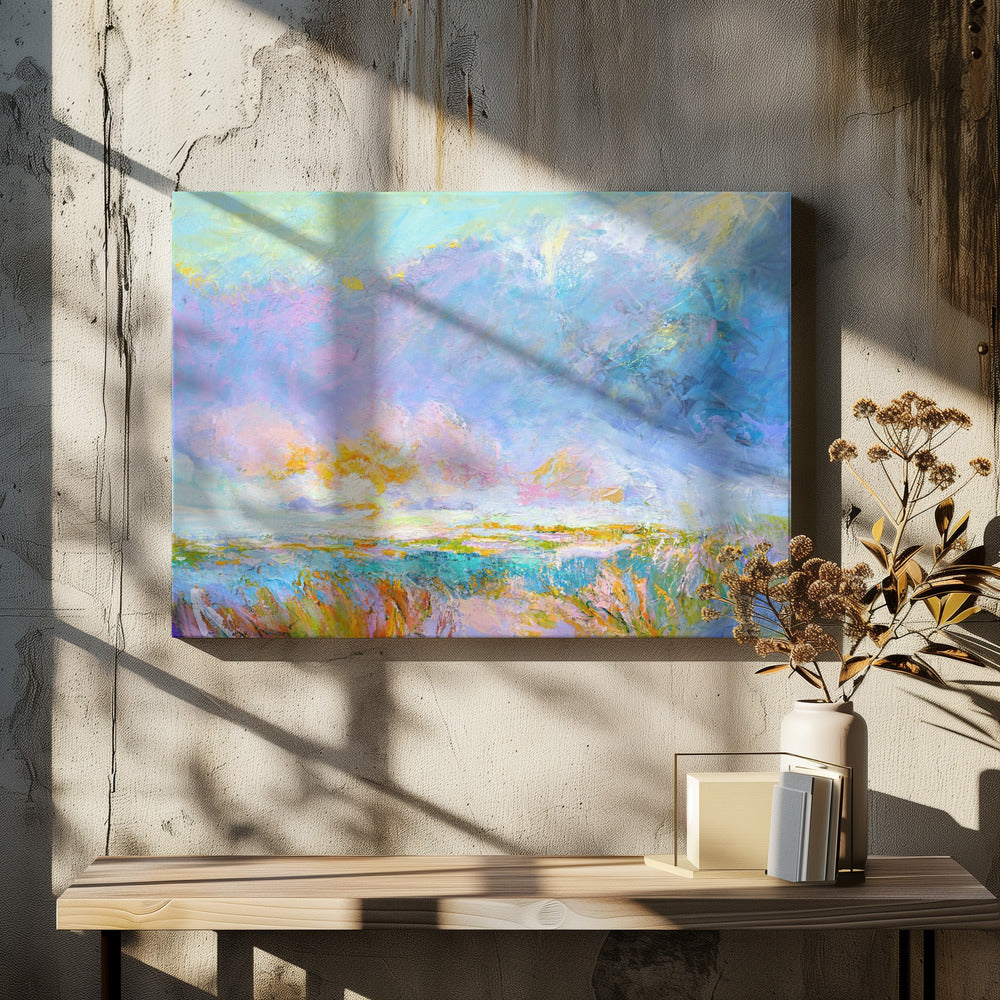 Pastel Horizon Glow | Canvas
