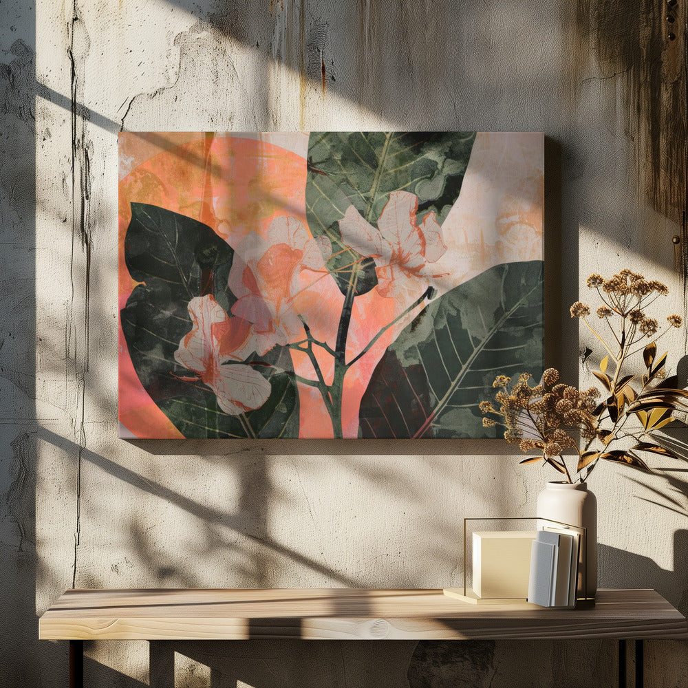 Golden Bloom Fusion | Canvas