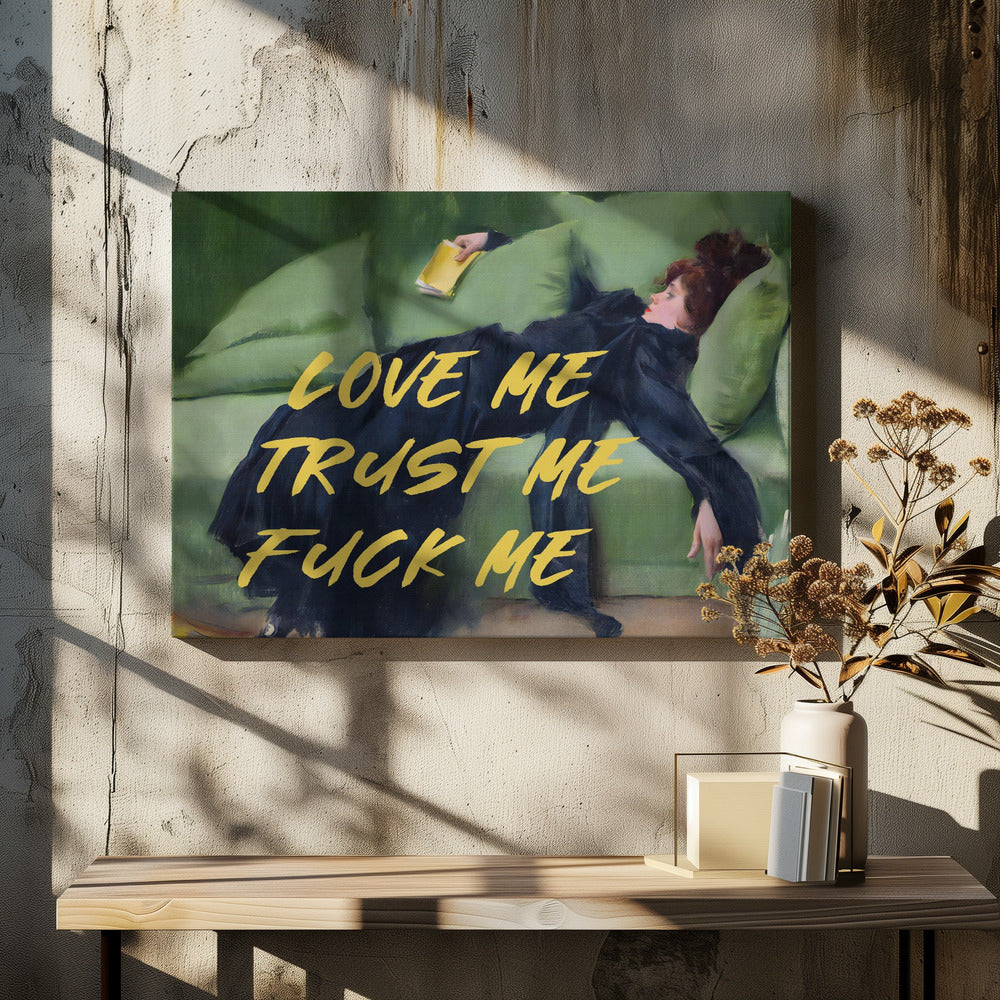Love Me Trust Me Fuck Me / Yellow Version | Canvas