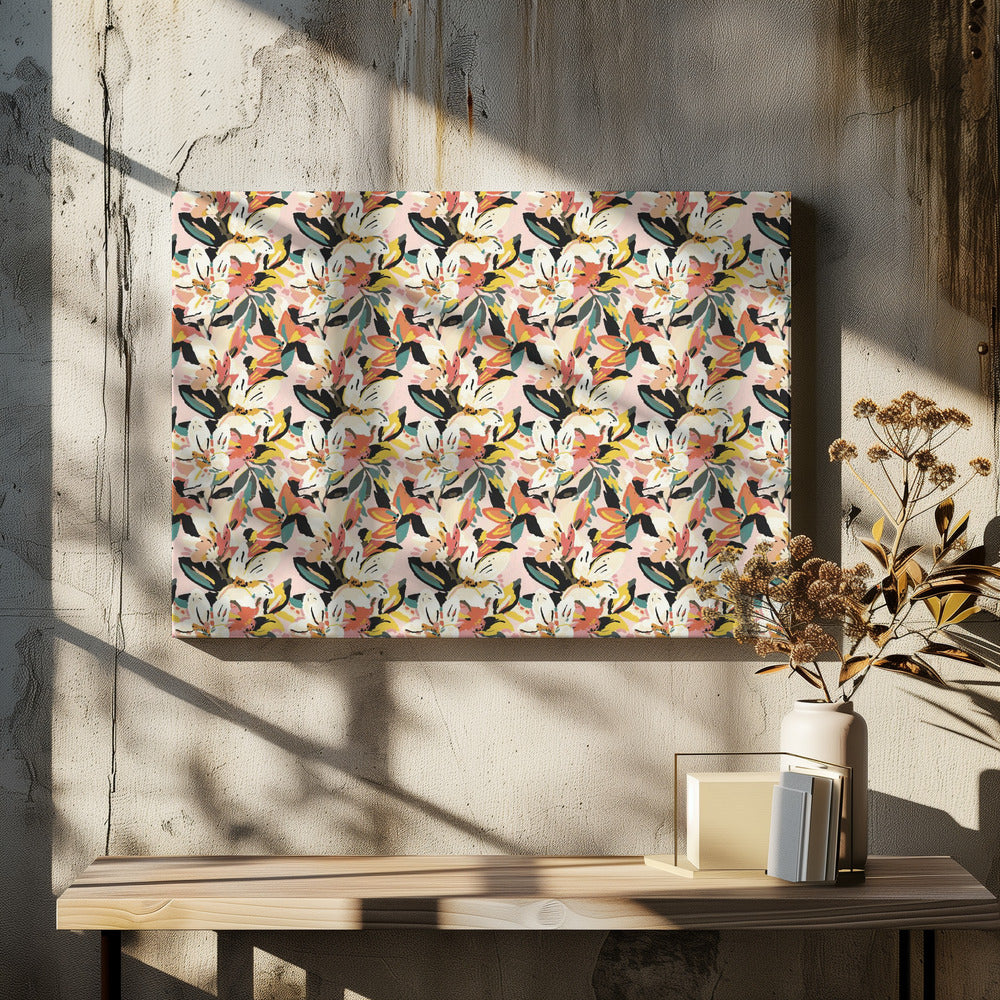 Floral Fusion Bliss | Canvas