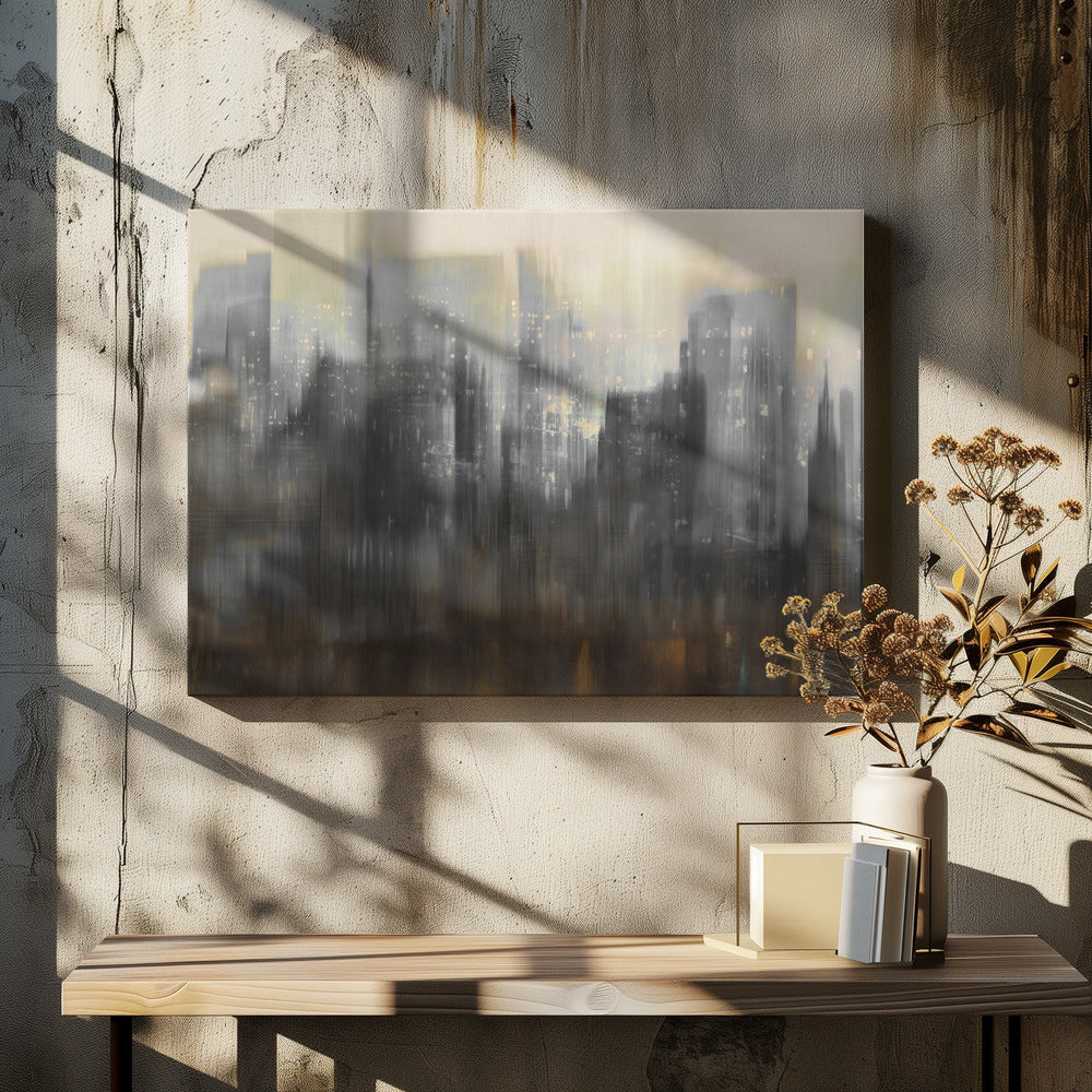 Night Sky City | Canvas