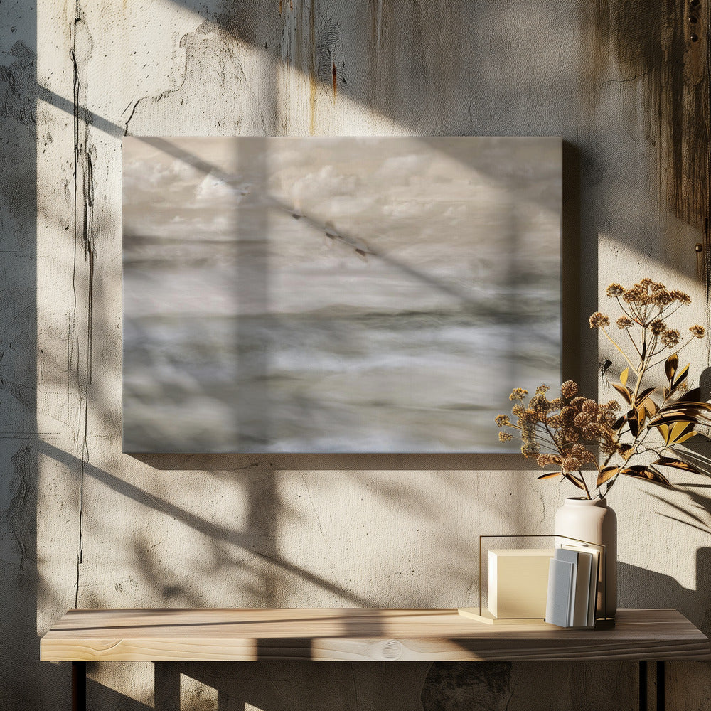 Swans over sea | Canvas