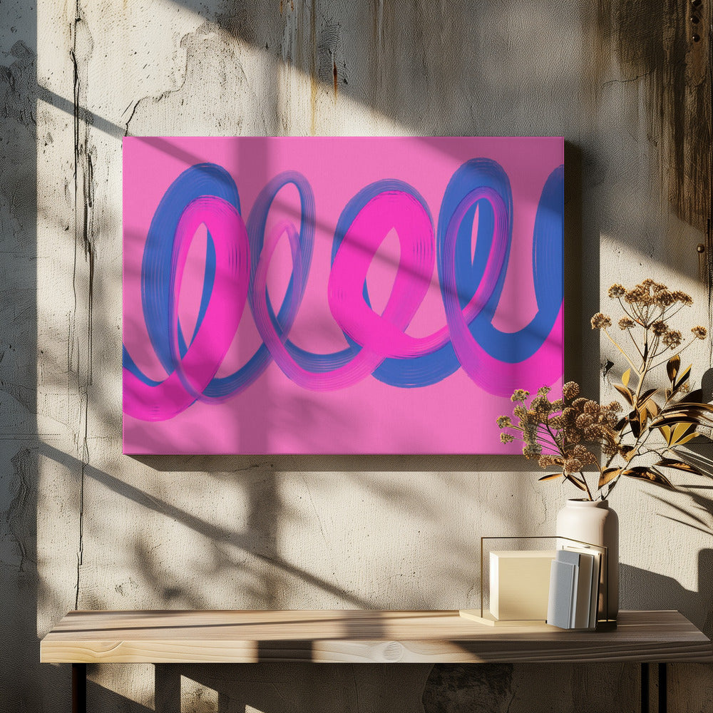 Neon Ribbon Dance | Canvas