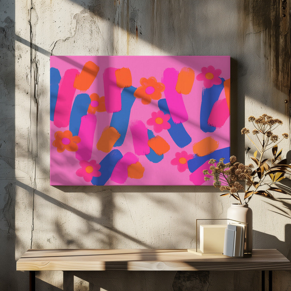 Floral Brush Dance | Canvas