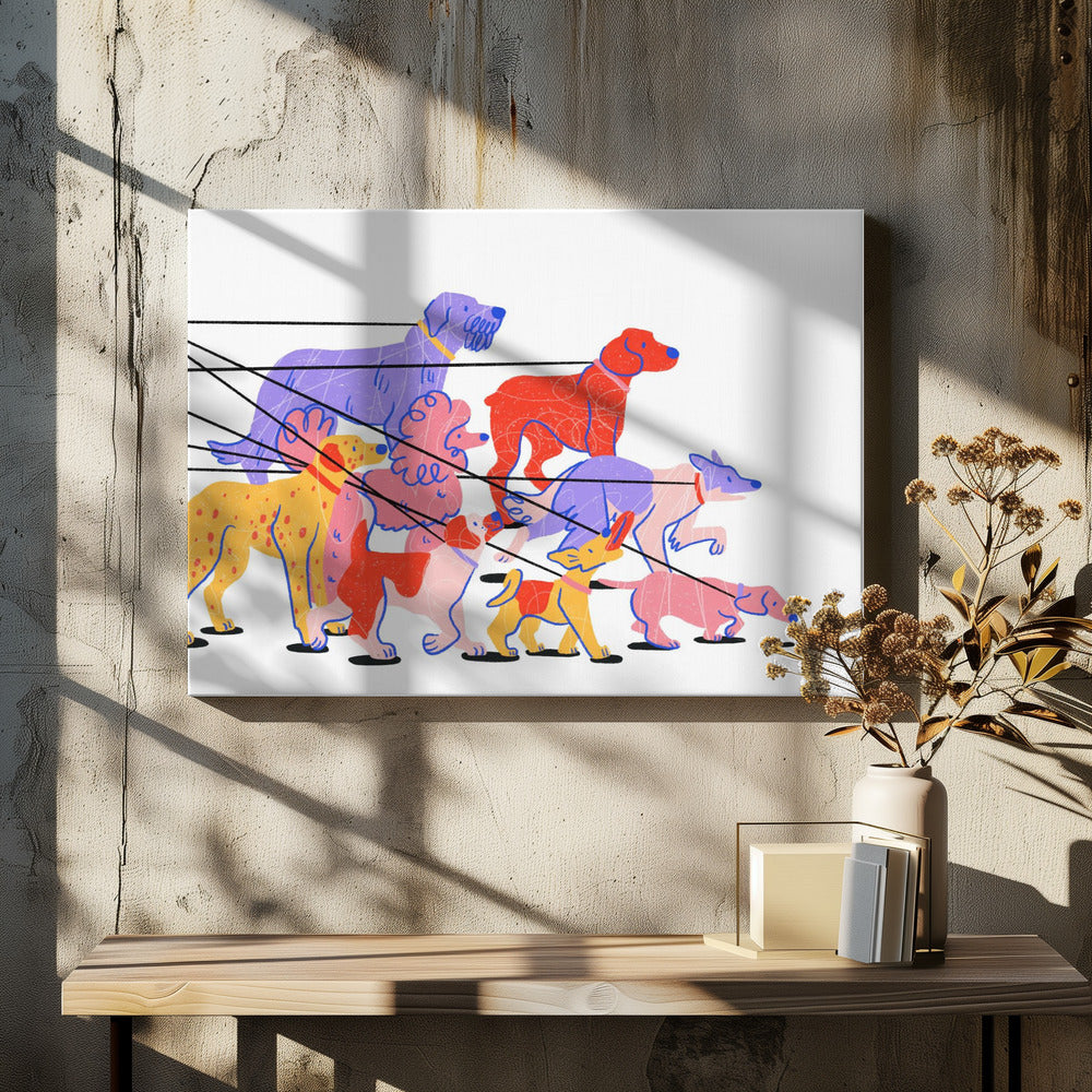 Dog Walking | Canvas