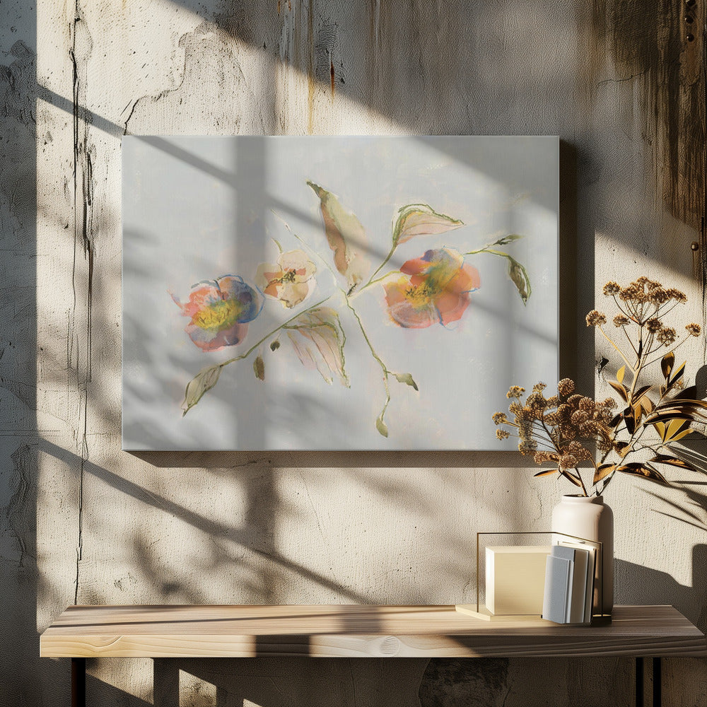 Elegant Antique Flowers 01 | Canvas