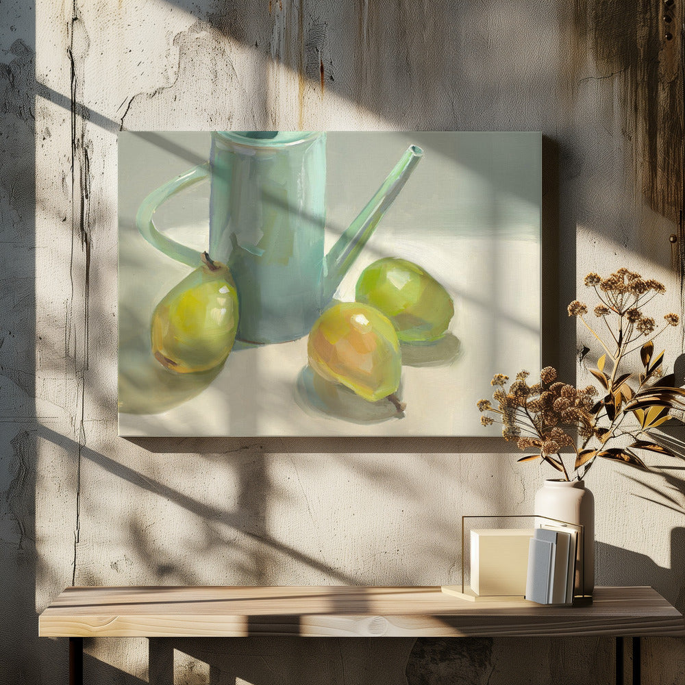 Pitcher and Pears | Canvas