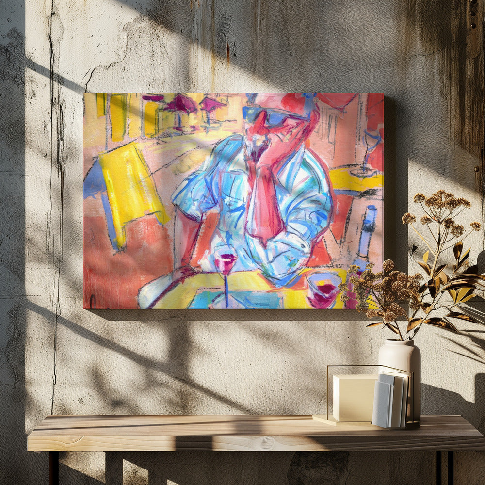 Bottle of Red | Canvas